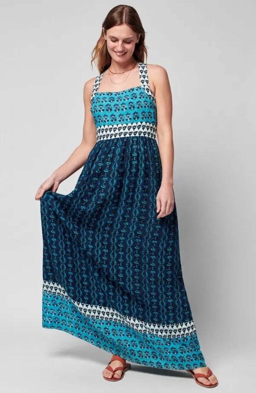 Faherty Gracie Linen Maxi Dress